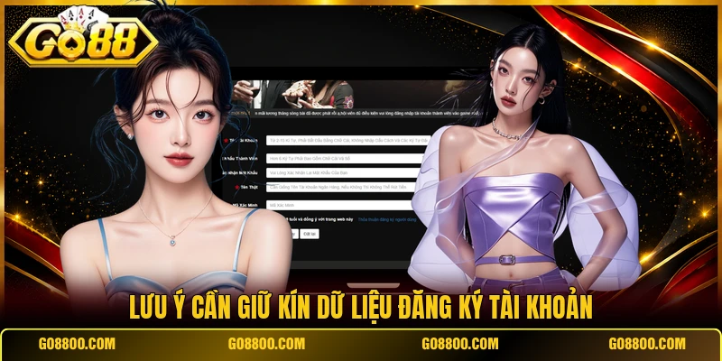 Lưu ý cần giữ kín dữ liệu đăng ký tài khoản